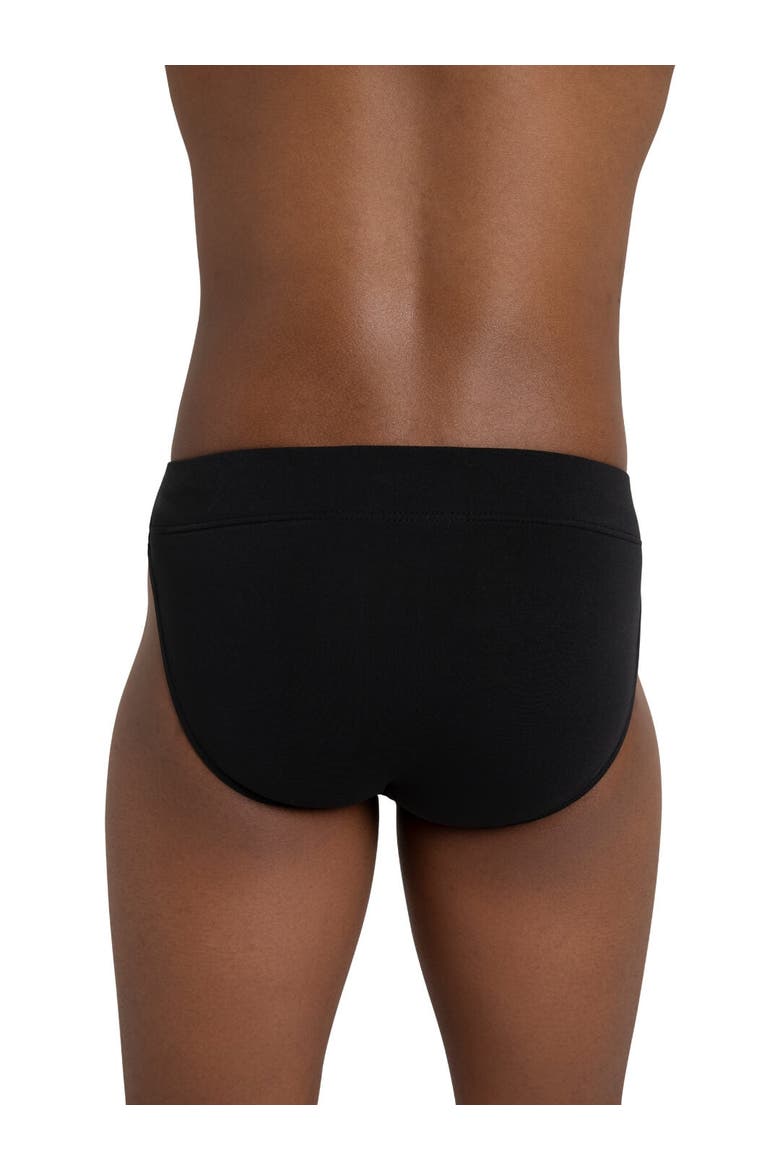 Boy's Full Seat Dance Brief, Alternate, color, black