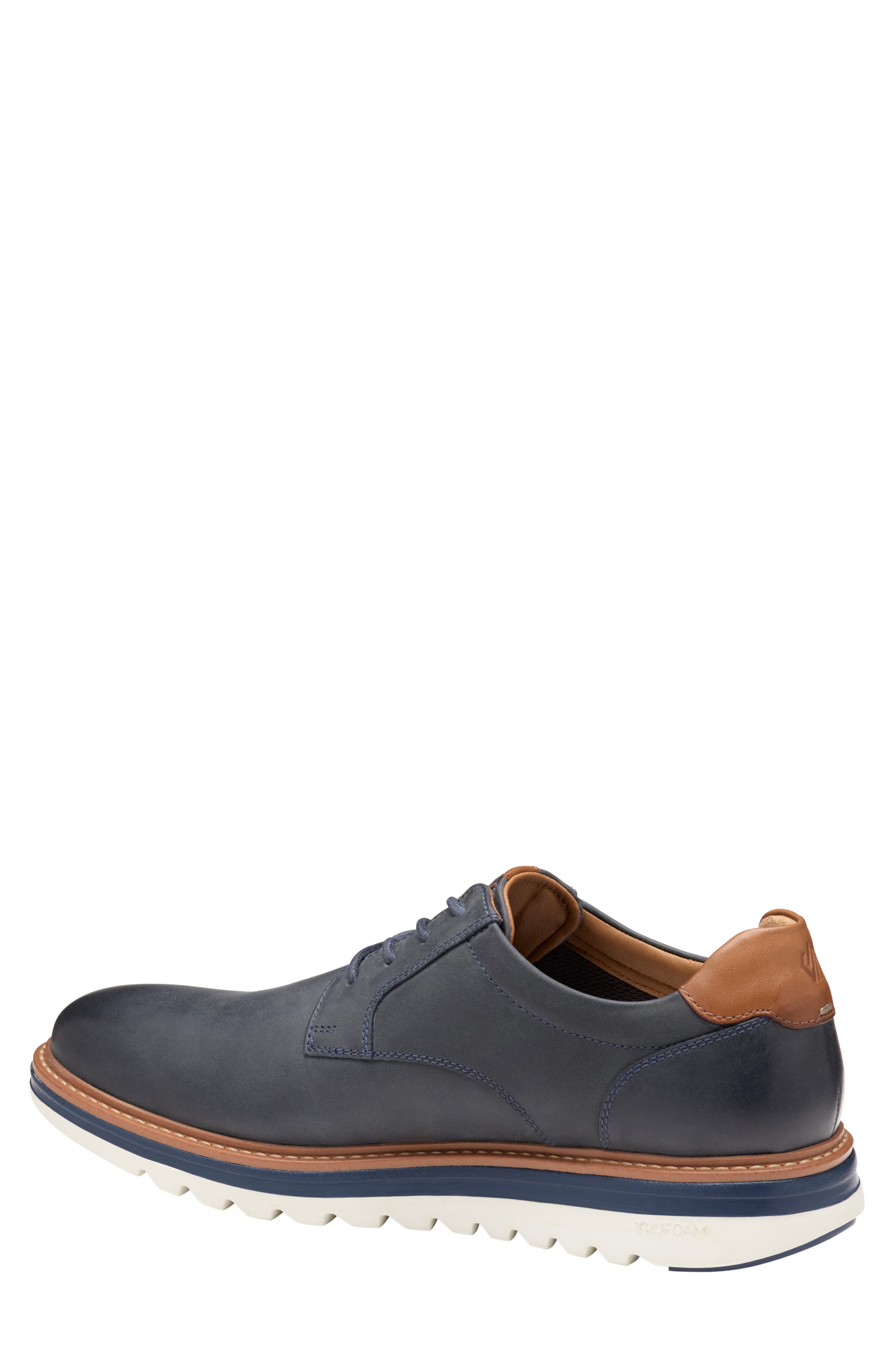 Braxton Plain Toe Derby, Alternate, color, NAVY OILED FULL GRAIN