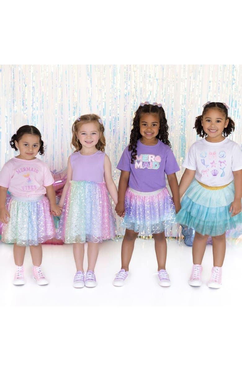 Sweet Wink Rainbow Mermaid Tutu, Alternate, color, Multicolor