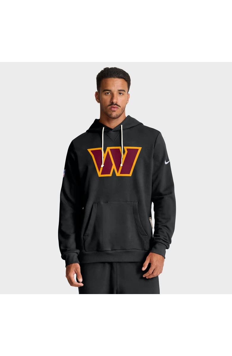 Nike Men's Nike Black Washington Commanders Sideline Standard Issue Initial Home Dri-FIT Hoodie, Main, color, Black