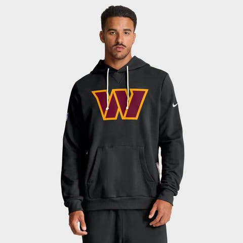 Men's Nike Black Washington Commanders Sideline Standard Issue Initial Home Dri-FIT Hoodie
