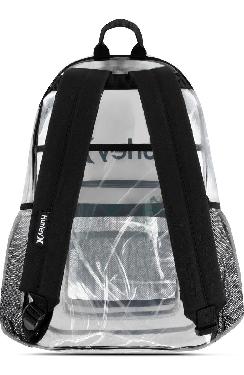 Hurley Kids' Clear Transparent Day Pack, Alternate, color, Clear