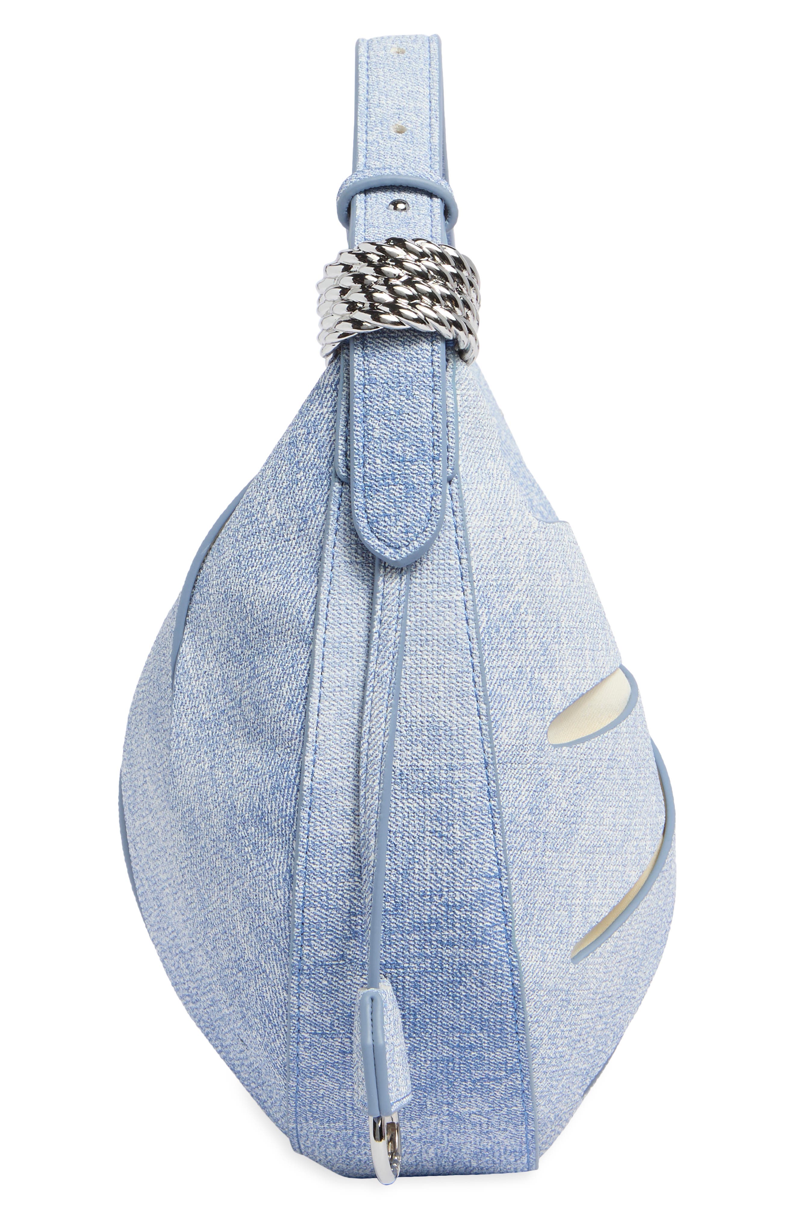 Jana Hallow Out Shoulder Bag, Alternate, color, BLUE