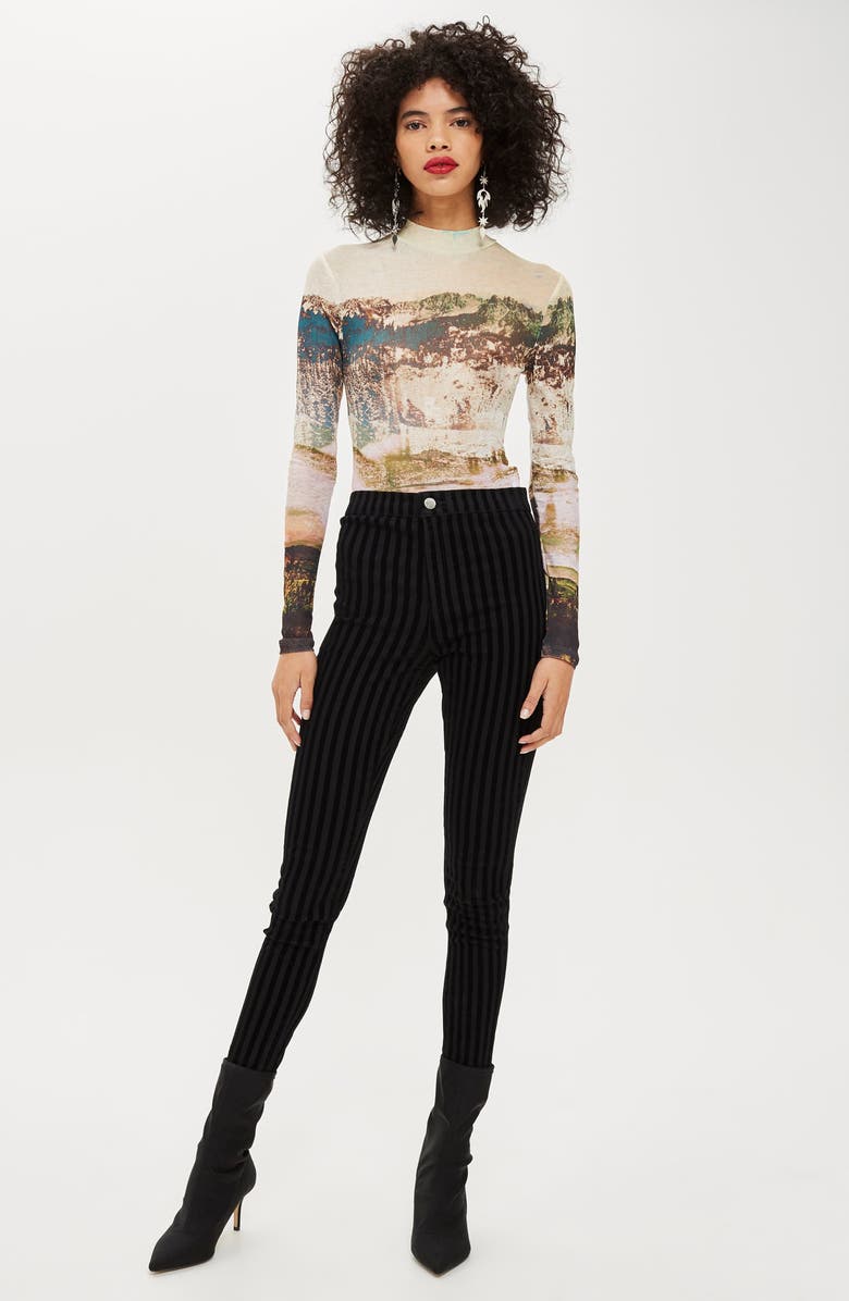 Topshop Landscape Print Tee, Alternate, color, 