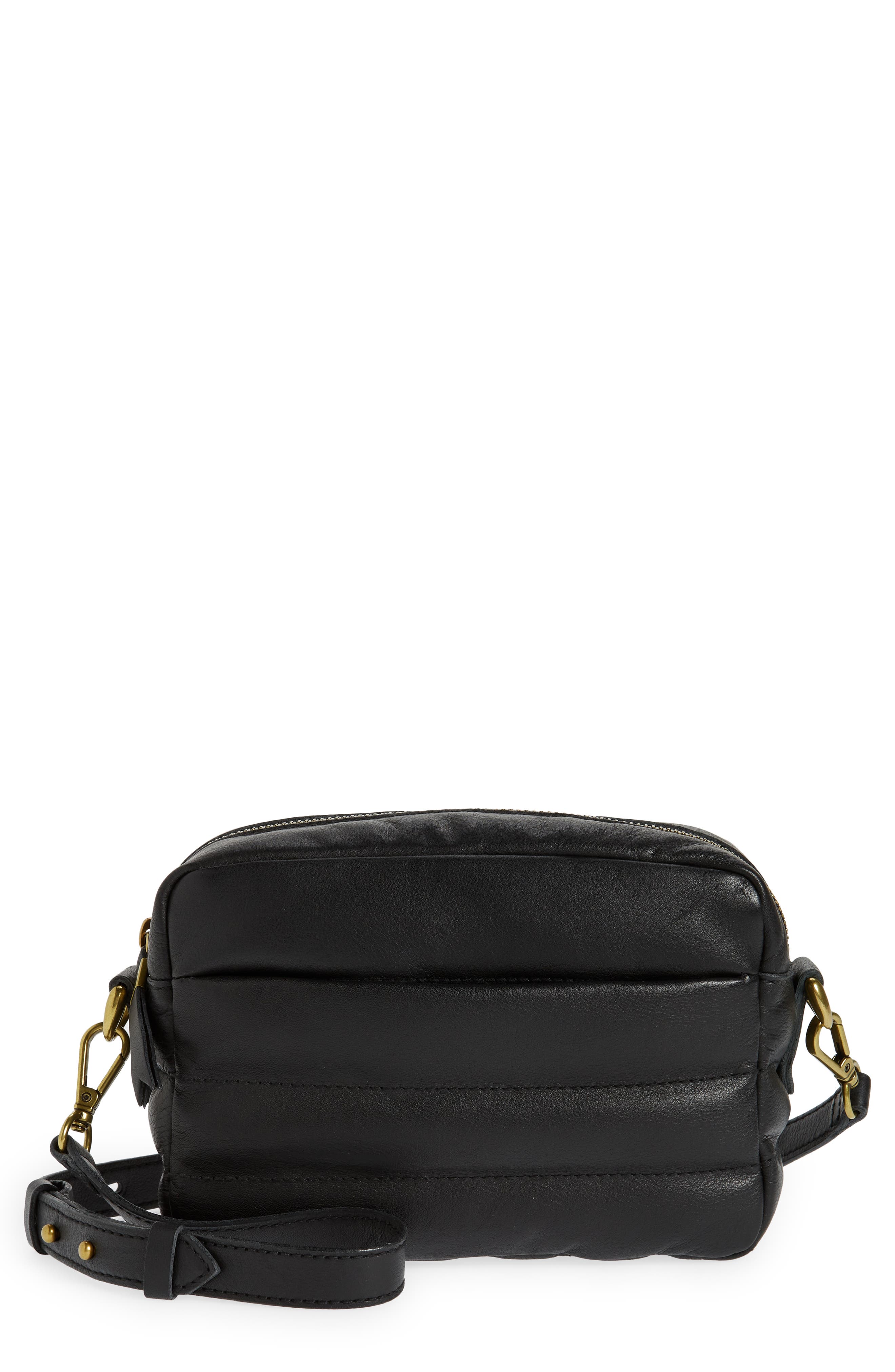 Madewell The Transport Leather Camera Bag: Puff Edition, Main, color, 
