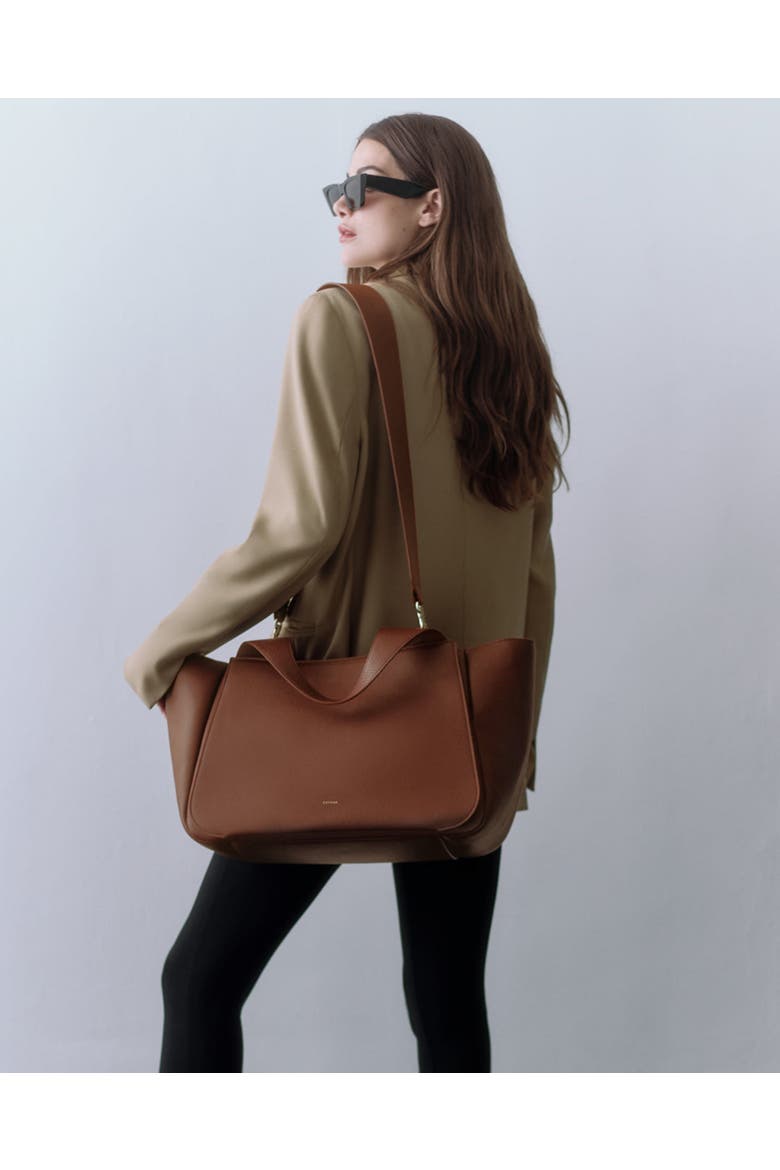 Mila Satchel, Alternate, color, Dark Chestnut