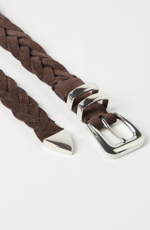 Brunello Cucinelli Calfskin Belt In Brown