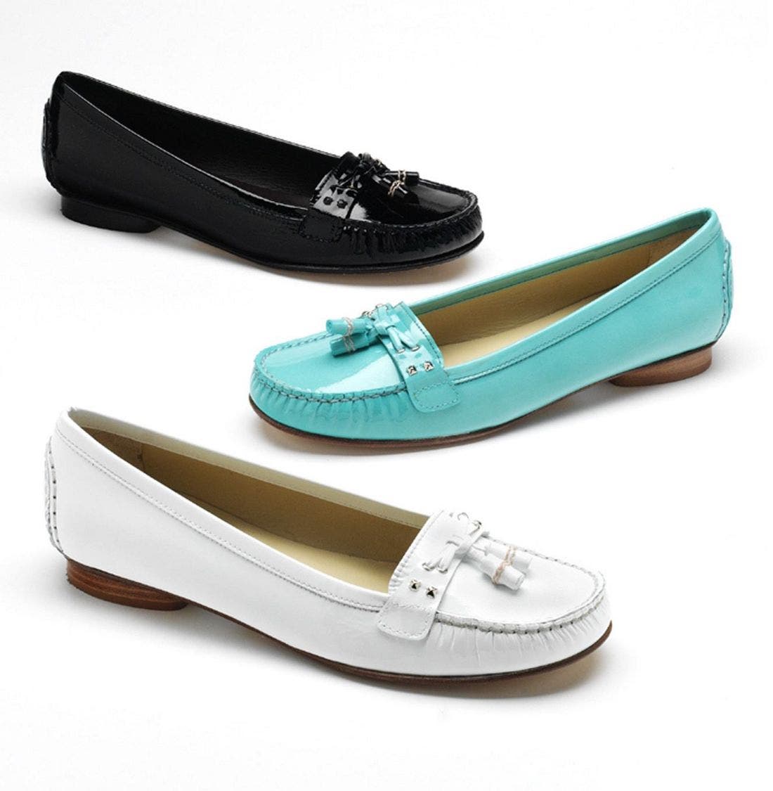 Stuart Weitzman 'Toggle' Moccasin, Main, color, Chalk