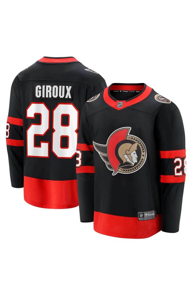 FANATICS Men's Fanatics Branded Claude Giroux Black Ottawa Senators Home Breakaway Player Jersey, Alternate, color,