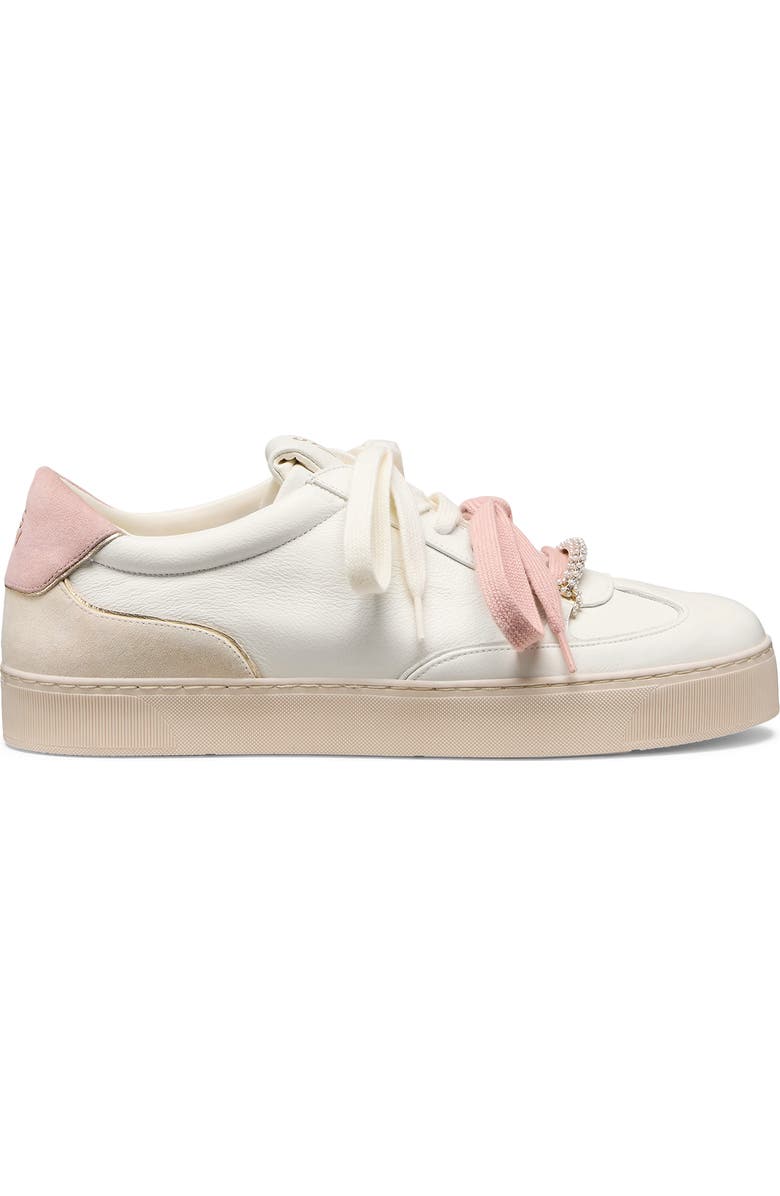 Stuart Weitzman Colton Sneaker, Alternate, color, Cream/ Linen/ Ballet