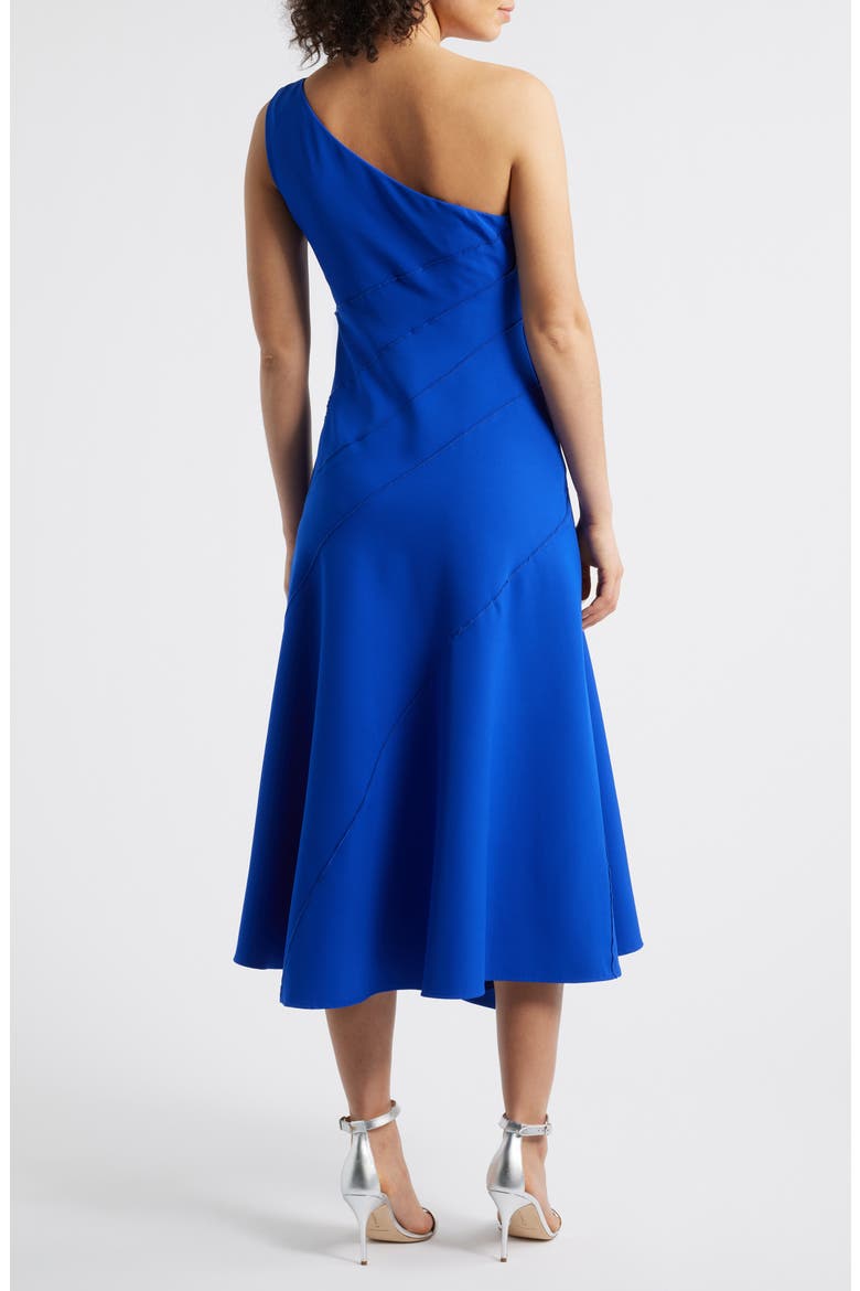 Laguna One-Shoulder Dress, Alternate, color, COBALT