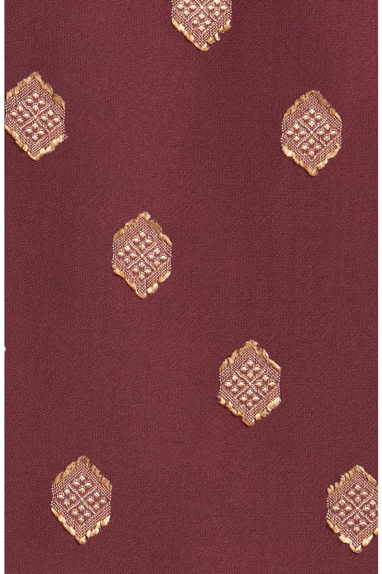 Bow Tie Neck Sleeveless Shell, Alternate, color, BAROLO / GOLD