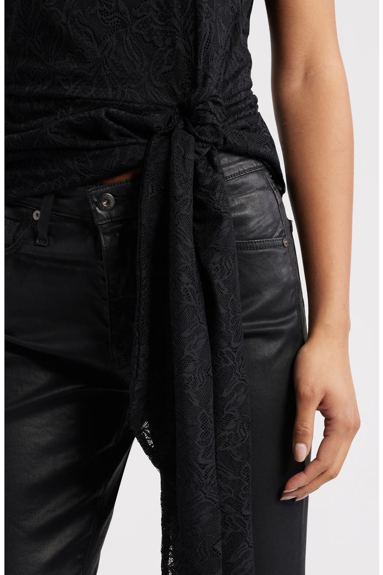 Batya Backless Lace Top, Alternate, color, NOIR