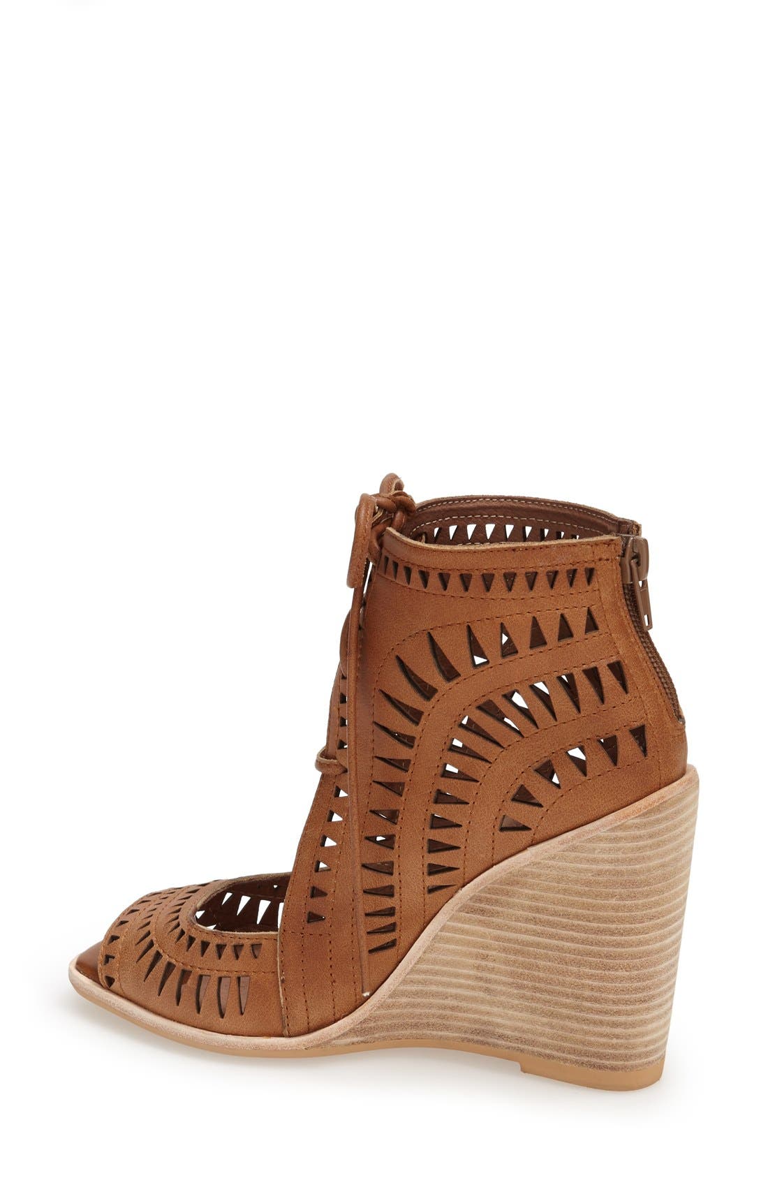 'Rodillo-Hi' Wedge Sandal, Alternate, color, TAN LEATHER