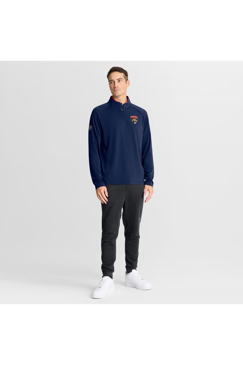 Men's Fanatics Navy Florida Panthers Authentic Pro Rink Training Quarter-Zip Pullover, Alternate, color, Navy