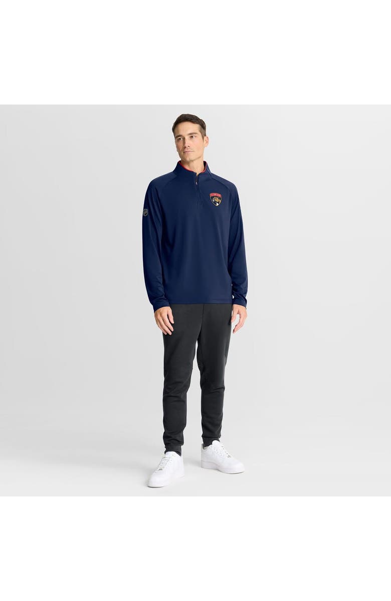 FANATICS Men
s Fanatics Navy Florida Panthers Authentic Pro Rink Training Quarter-Zip Pullover, Alternate, color, Navy