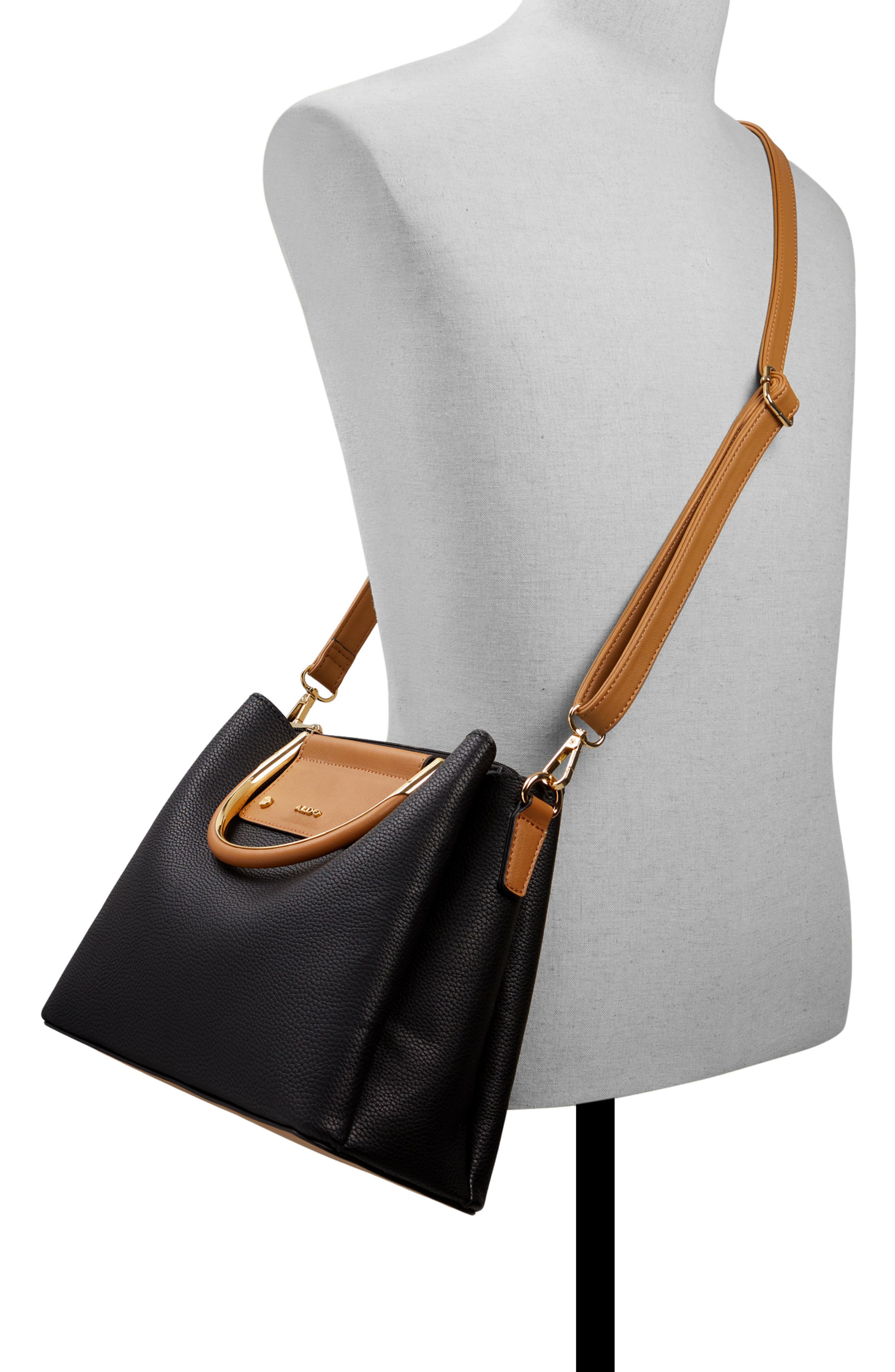 ALDO Sloana Faux Leather Crossbody Bag, Alternate, color, Black Multi