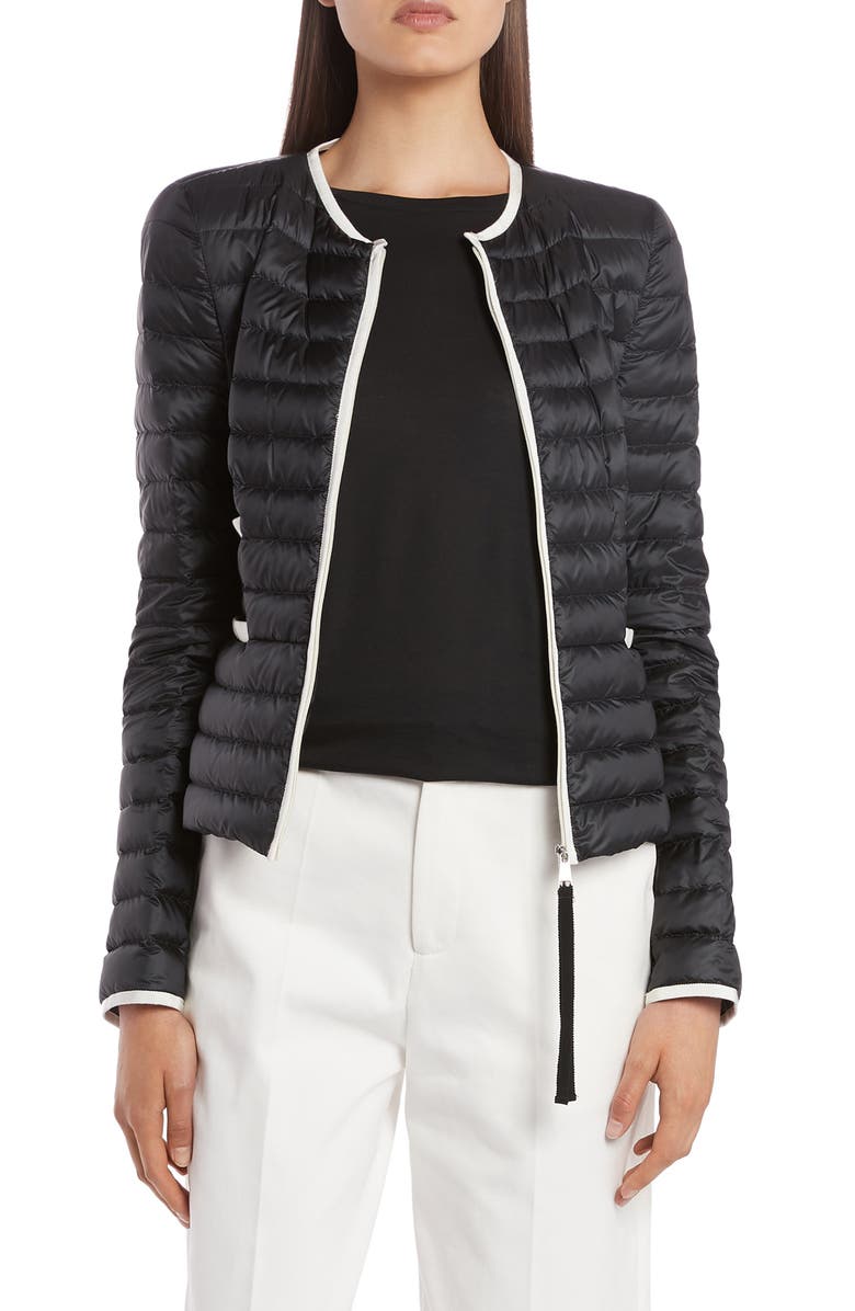 Moncler Baillet Contrast Trim Down Puffer Jacket, Main, color, 
