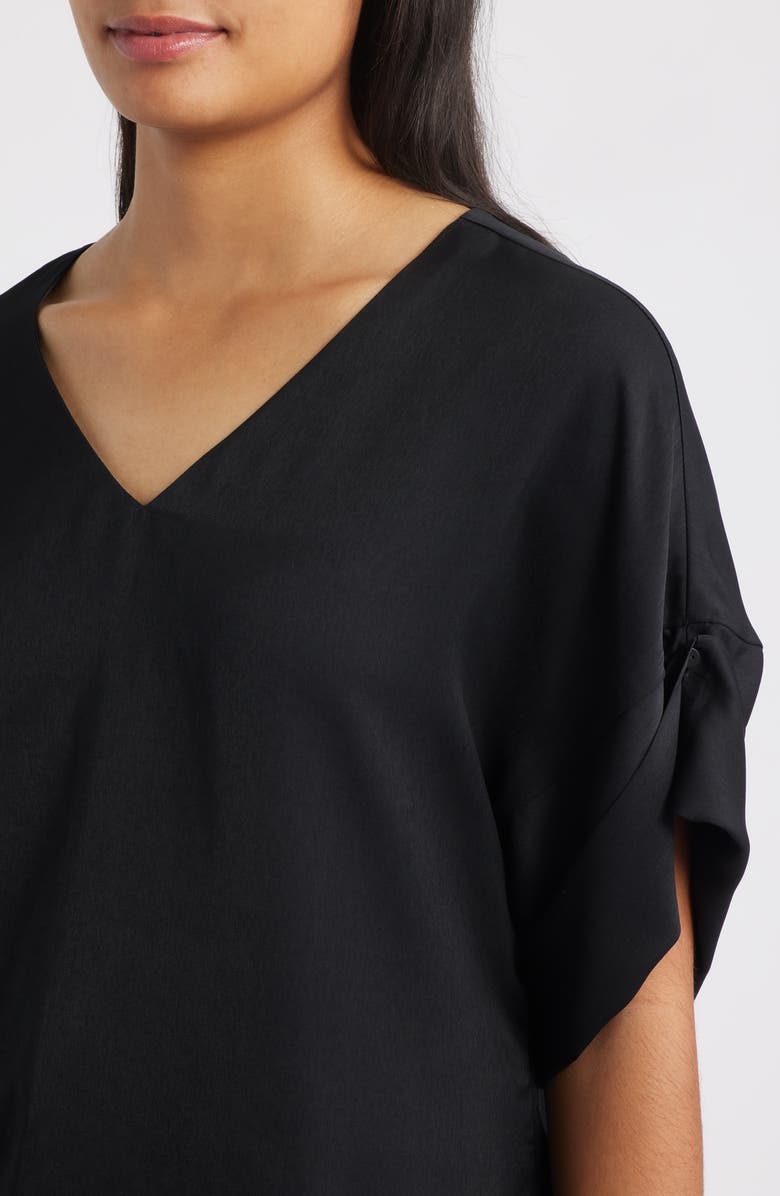 Wit & Wisdom Roll Cuff Dolman Top, Alternate, color, Black
