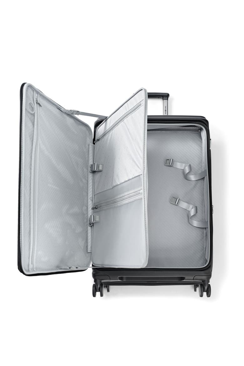 Paralux Expandable 28" Large Checked Spinner Luggage, Alternate, color, Black