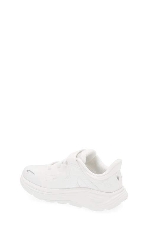 Hoka Kids' Clifton 10 Running Sneaker In White
