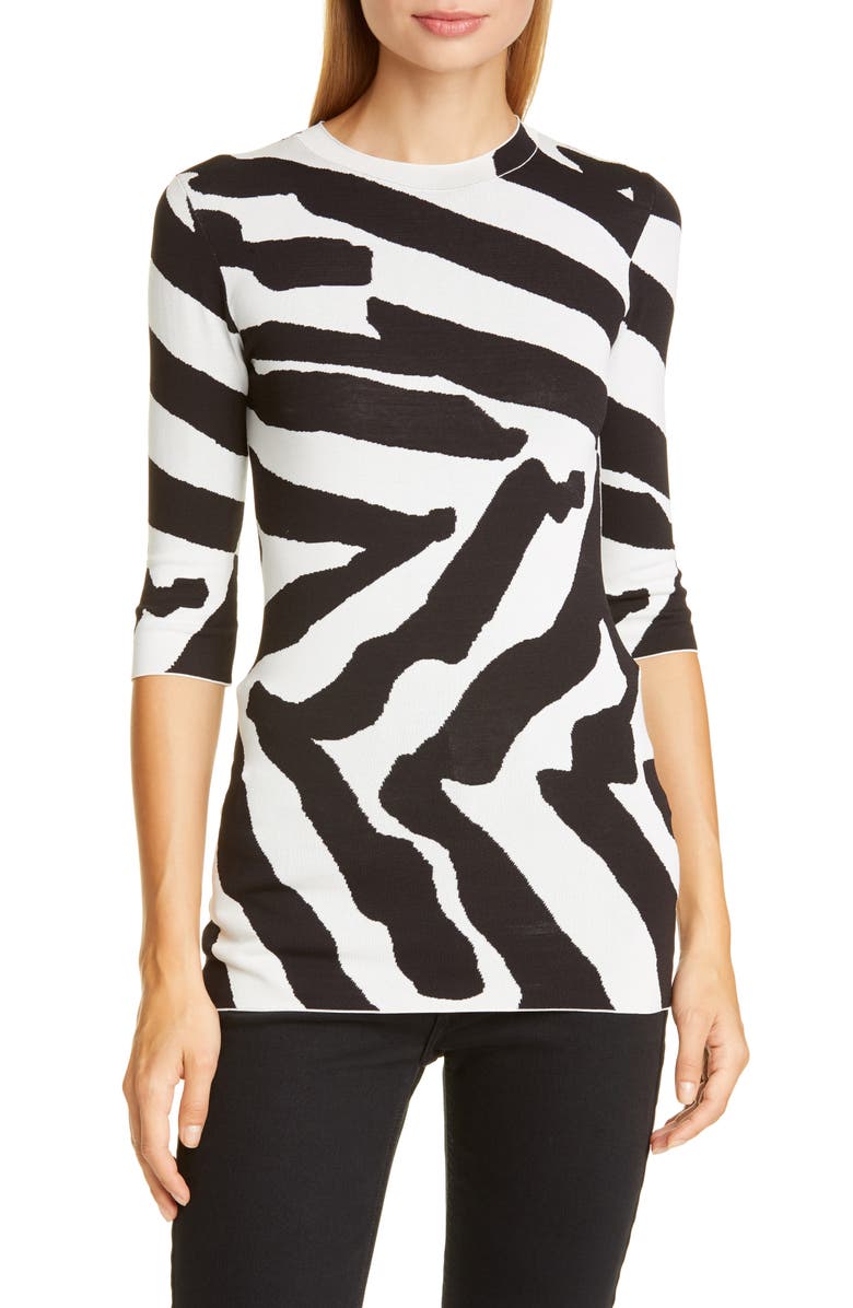 Proenza Schouler Animal Pattern Sweater, Main, color,