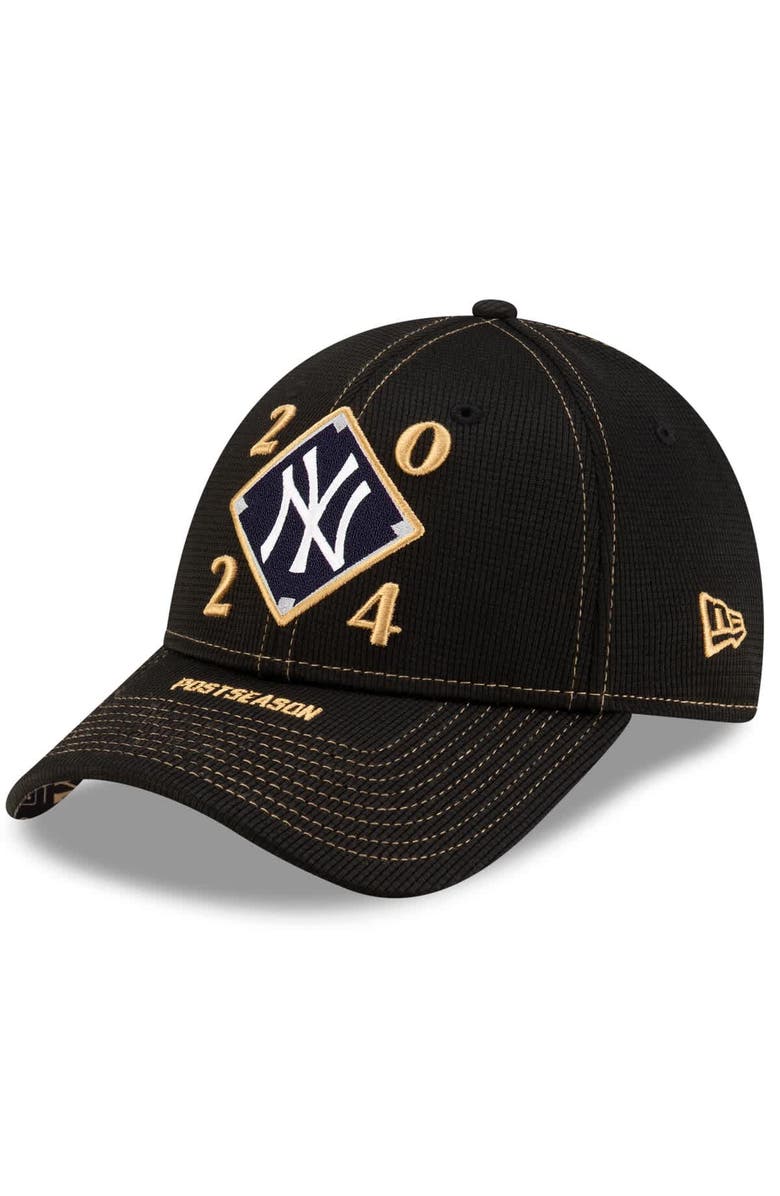 New Era Men's New Era Black New York Yankees 2024 American League Division Series Champions Locker Room 9FORTY Adjustable Hat, Main, color,