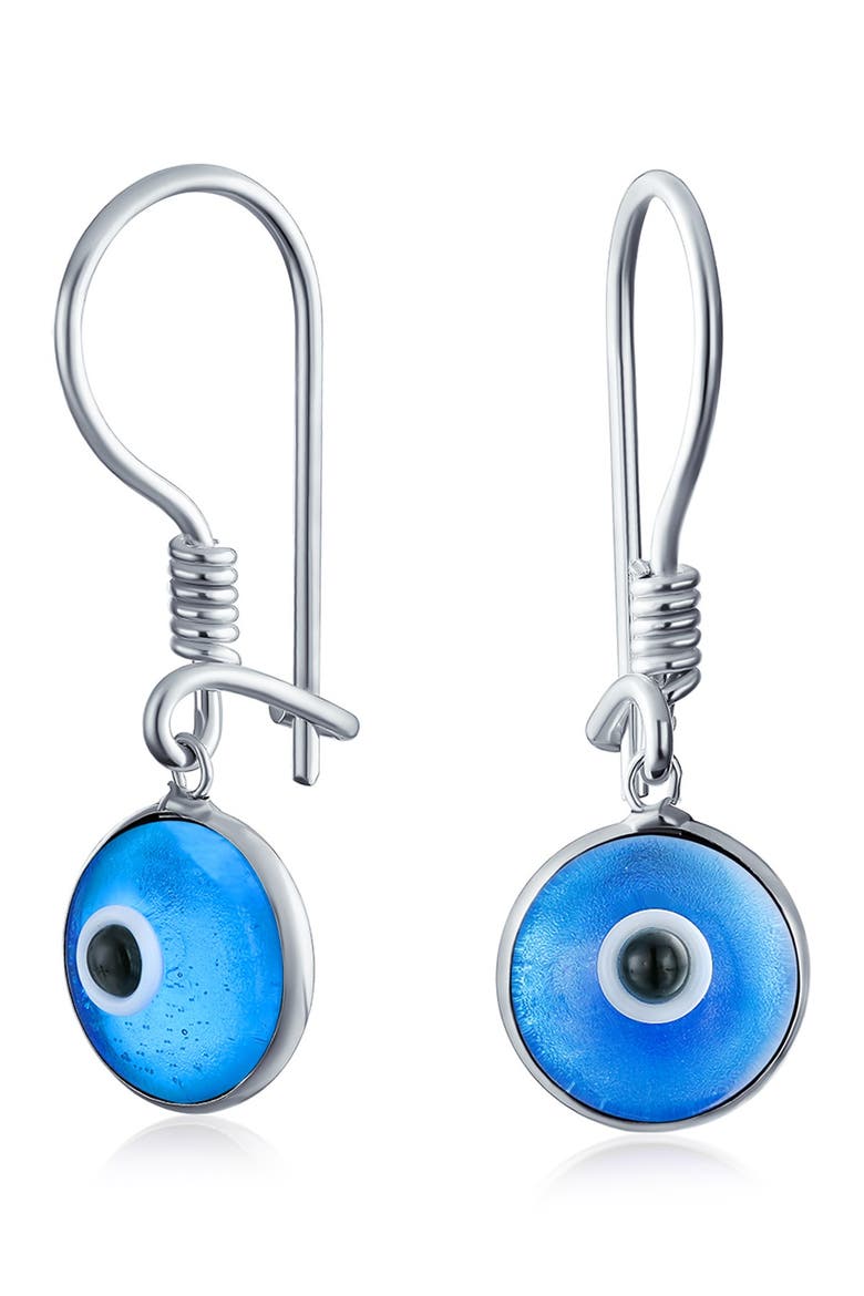 Evil Eye Earrings and Bracelet Set, Alternate, color, LIGHT BLUE
