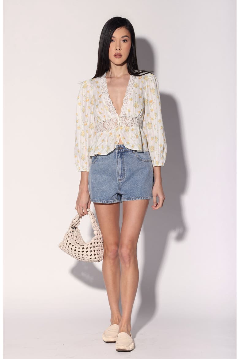 Charlene Top, Alternate, color, Yellow Bouquet