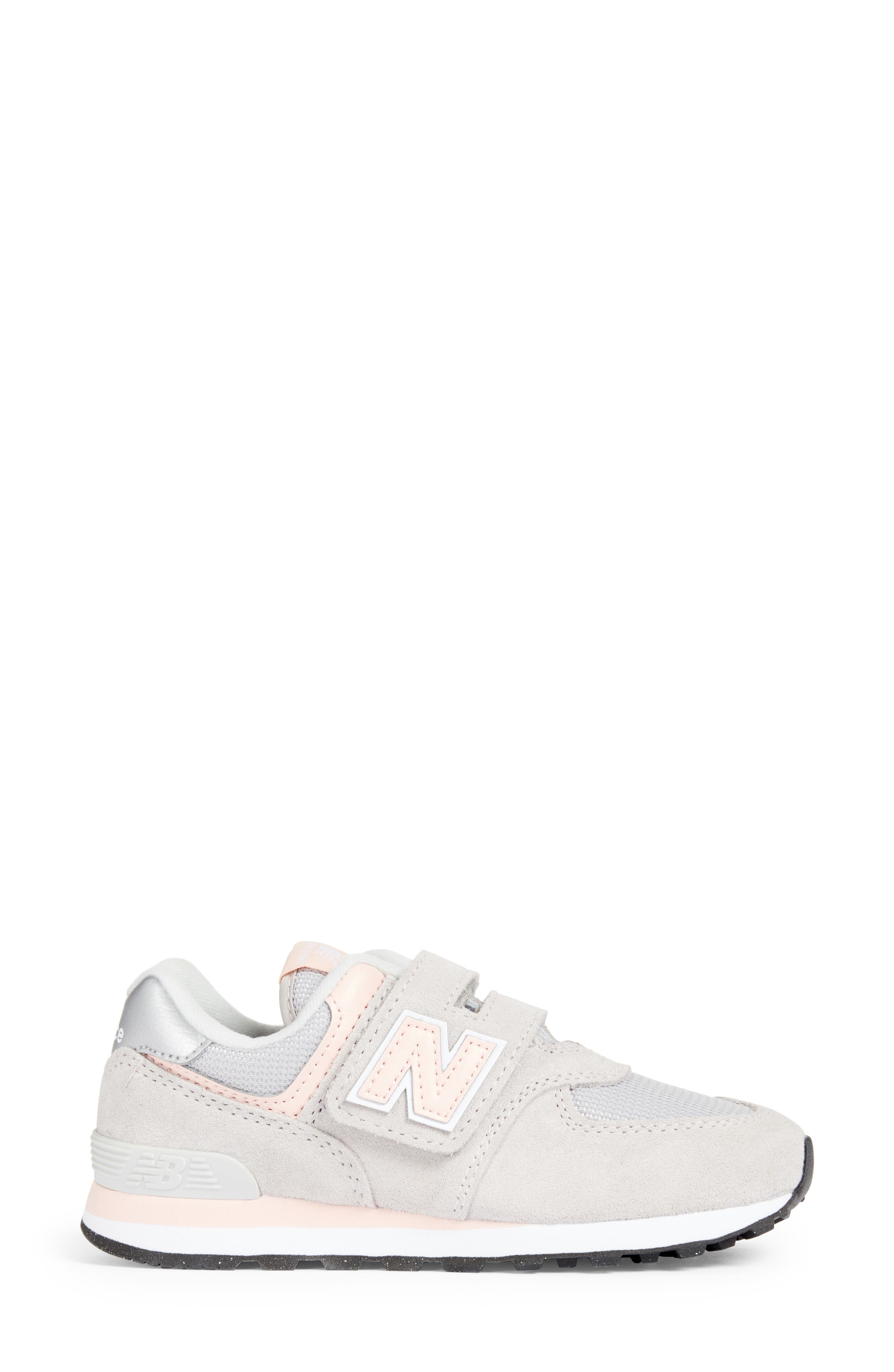 New Balance Kids' 574 Sneaker, Alternate, color, Rain Cloud/ Pink Haze