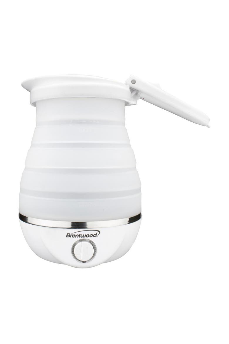 Dual Voltage 3.3 Cup Collapsible Travel Kettle, Main, color, White