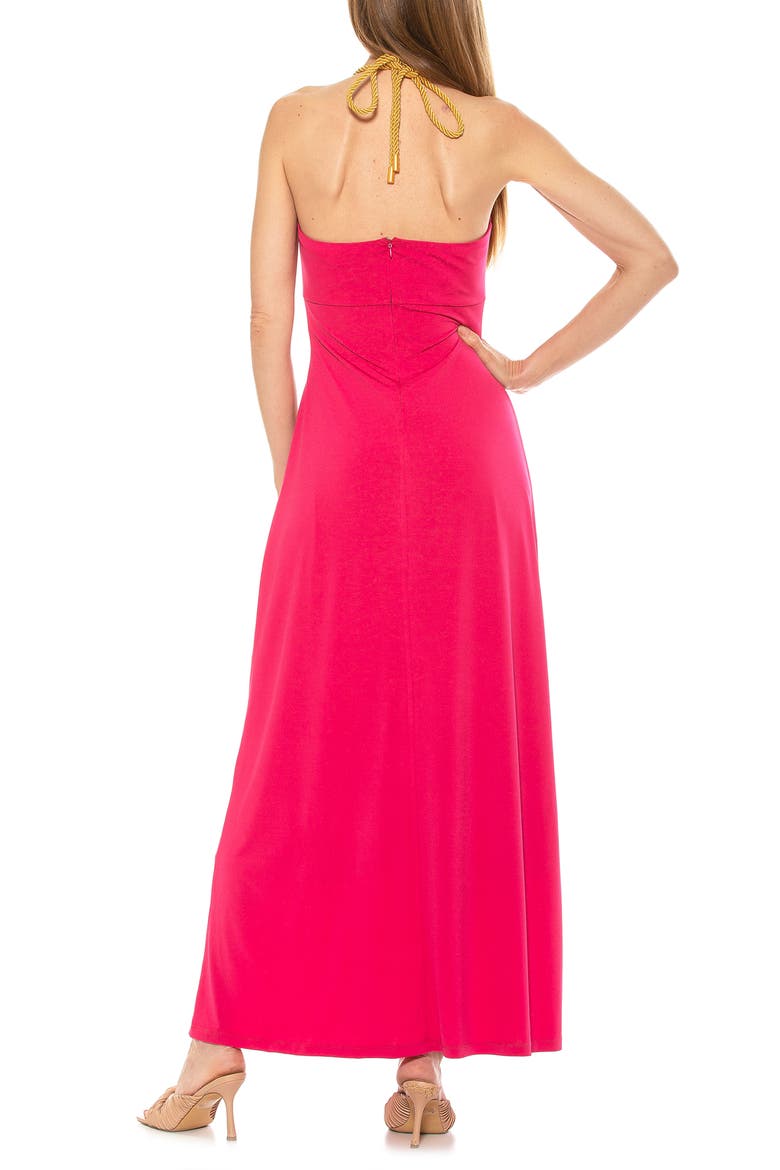 Selena Scoop Neck Maxi Dress, Alternate, color, HOT PINK