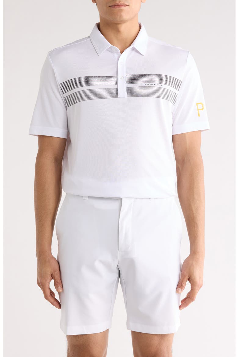 Pittsburgh Pirates Top Recruit Polo, Main, color, WHITE
