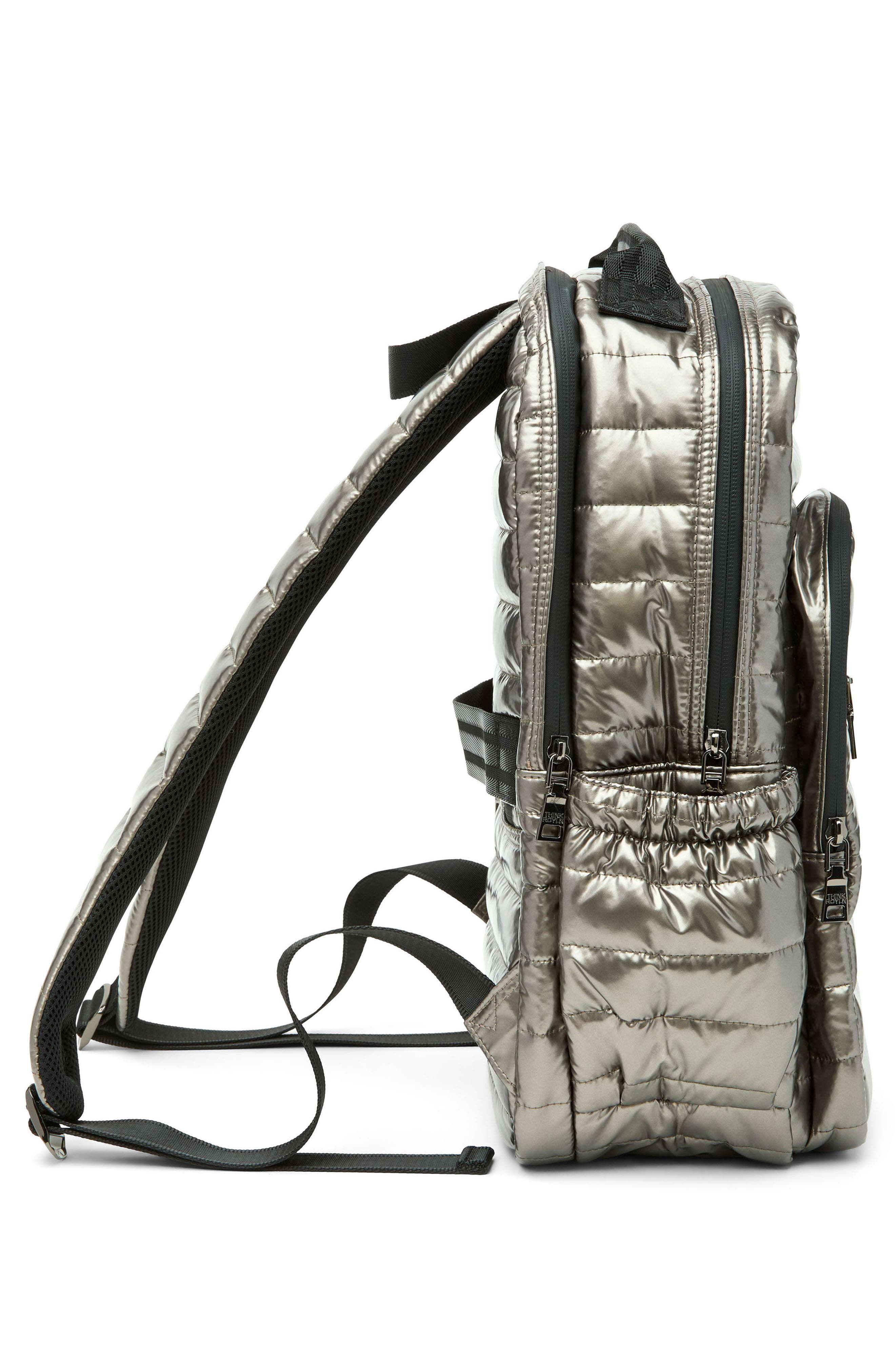 THINK ROYLN Headliner Quilted Backpack, Alternate, color, Steel Volterra