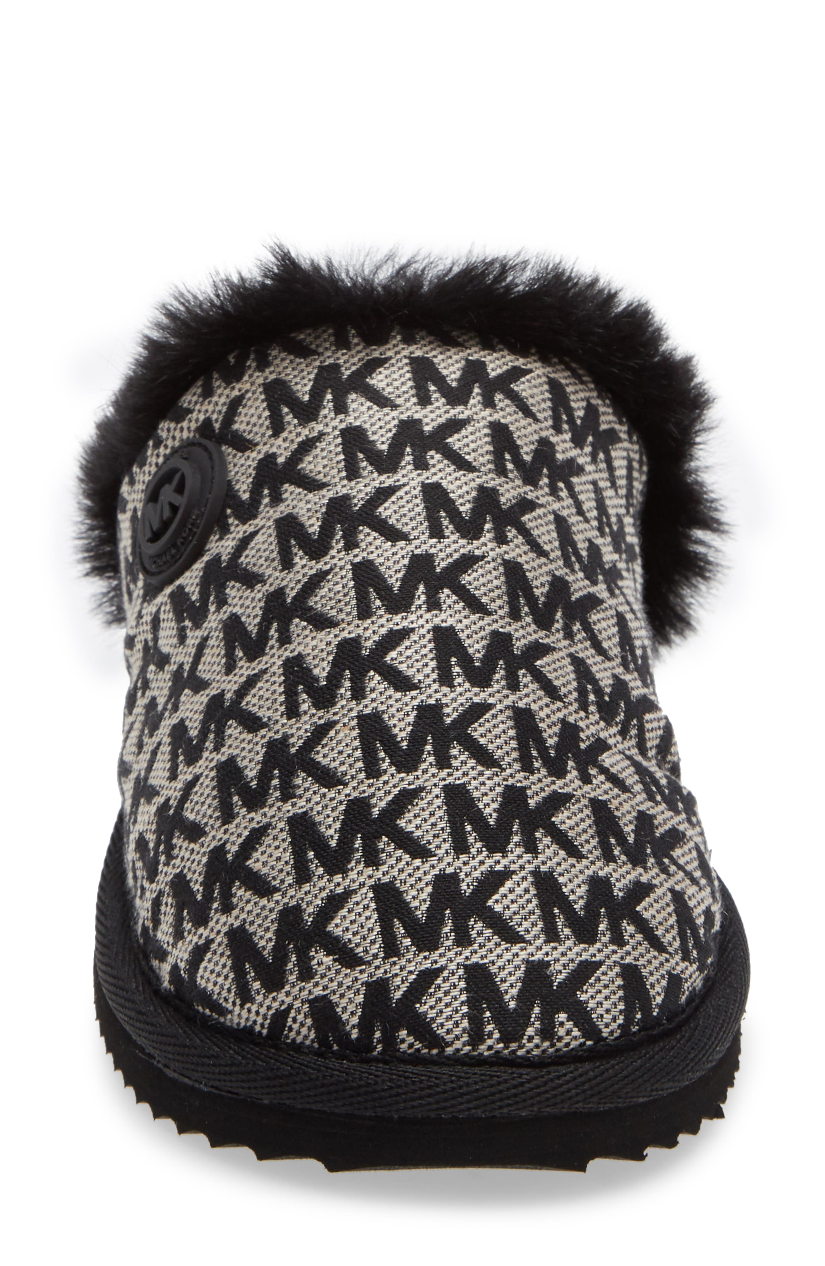 MICHAEL Michael Kors Janis Faux Fur Lined Slipper, Alternate, color, 