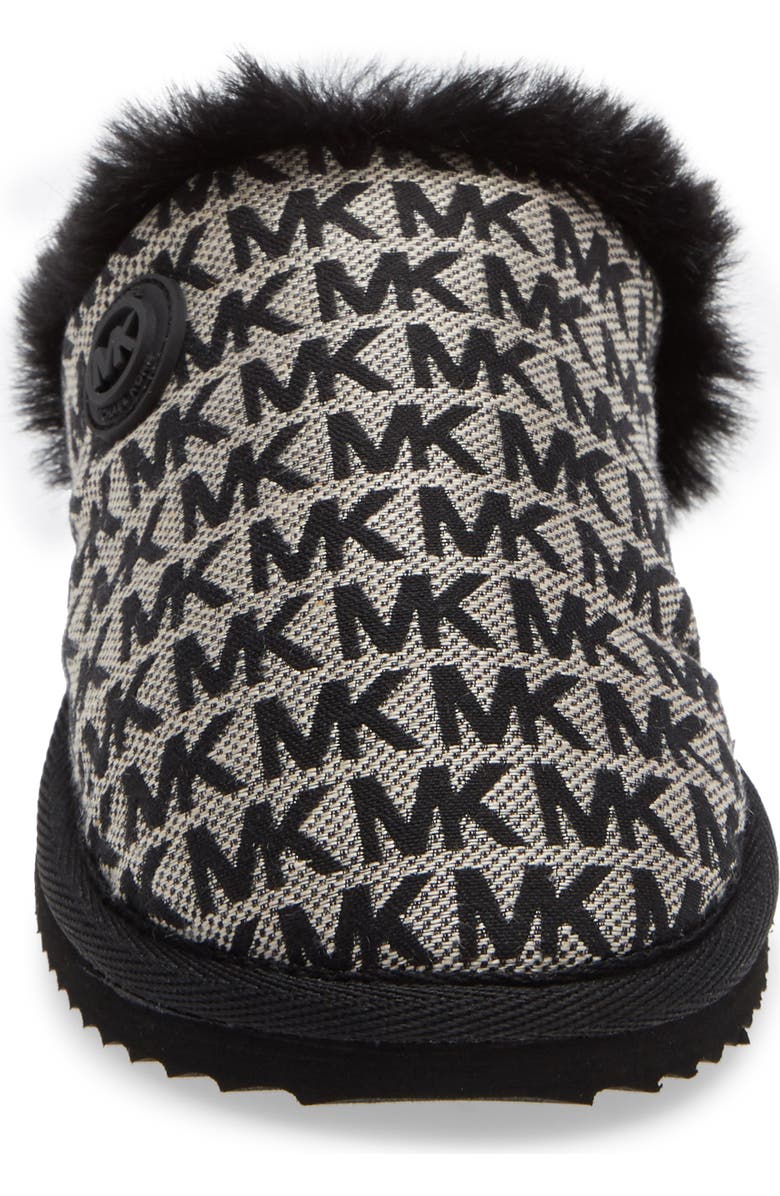 MICHAEL Michael Kors Janis Faux Fur Lined Slipper, Alternate, color,