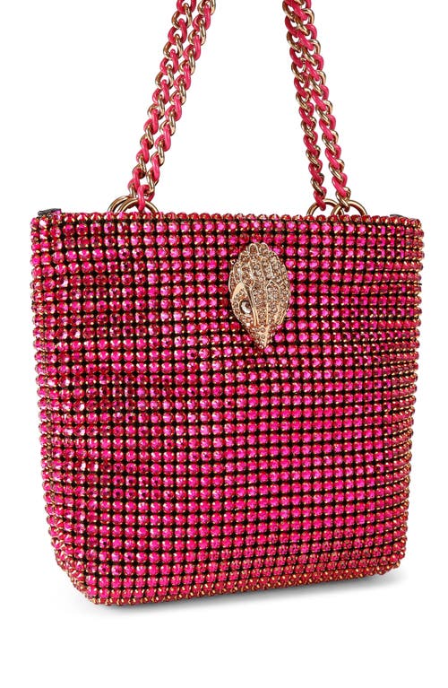 Kurt Geiger London Mini Crystal Embellished Party Tote In Pink