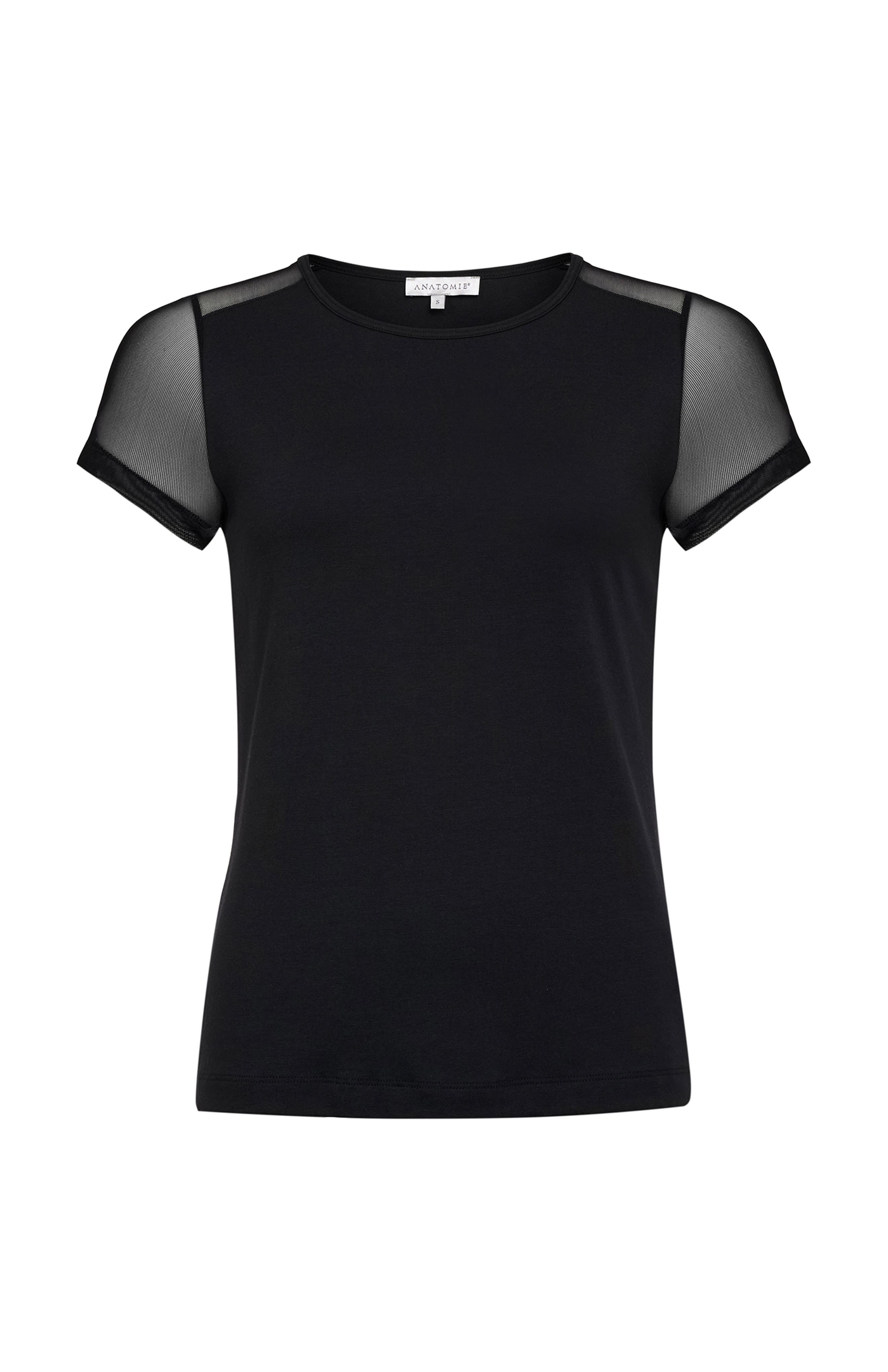 Anatomie Melissa Pima Cotton T-Shirt in Black 
