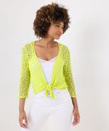 Joe Browns Popcorn Knit Tie Front Shrug