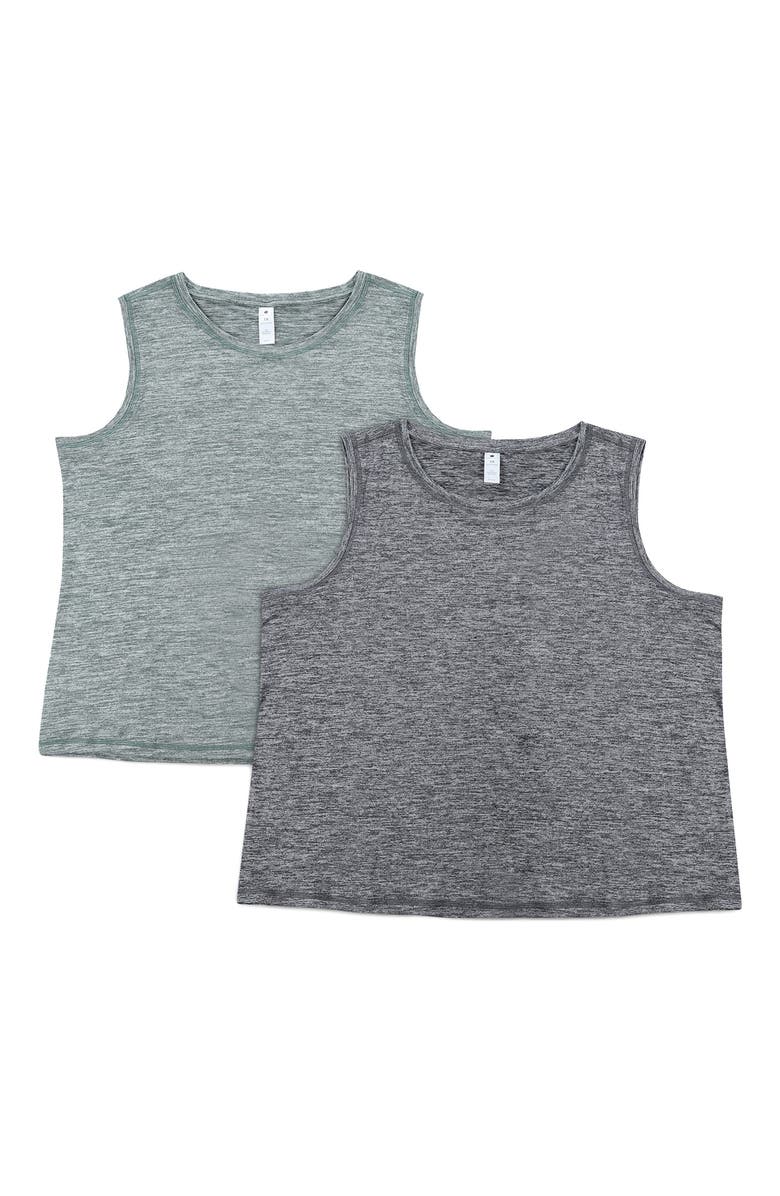 90 DEGREE BY REFLEX Fit Muscle Tank Top - Pack of 2, Main, color, 