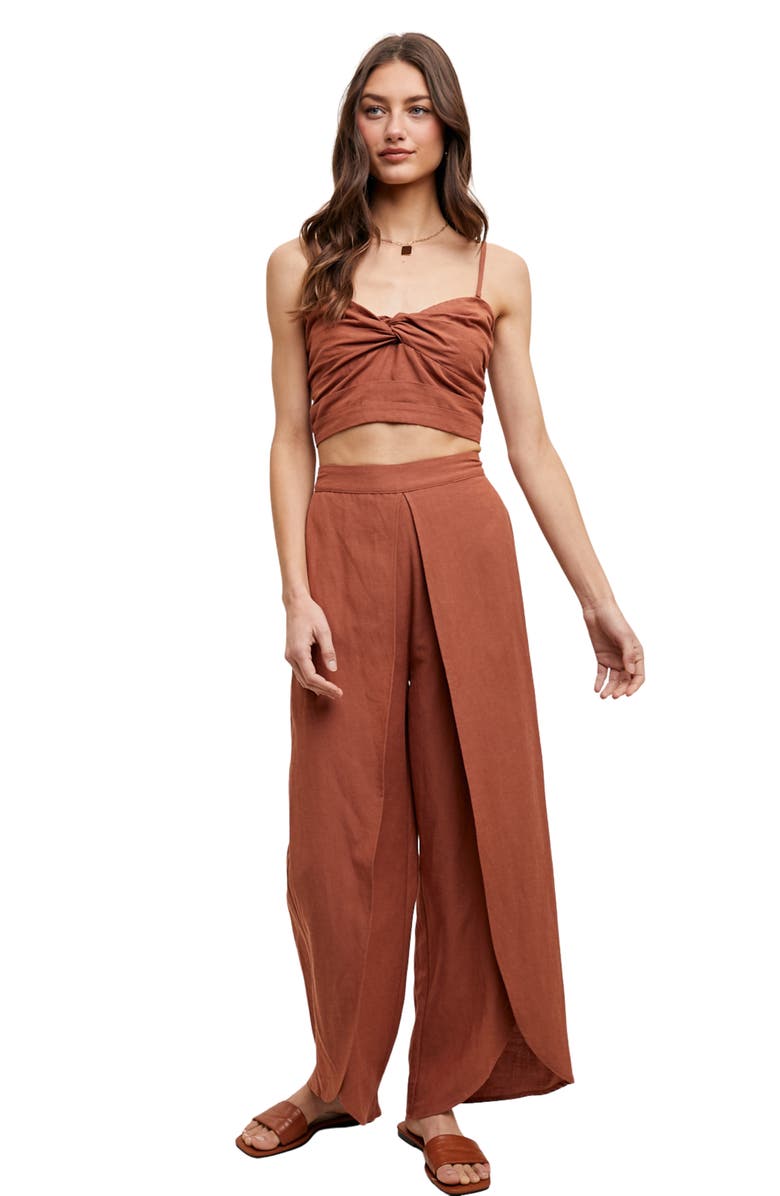 WISHLIST Tulip Leg Pants, Alternate, color, Rust