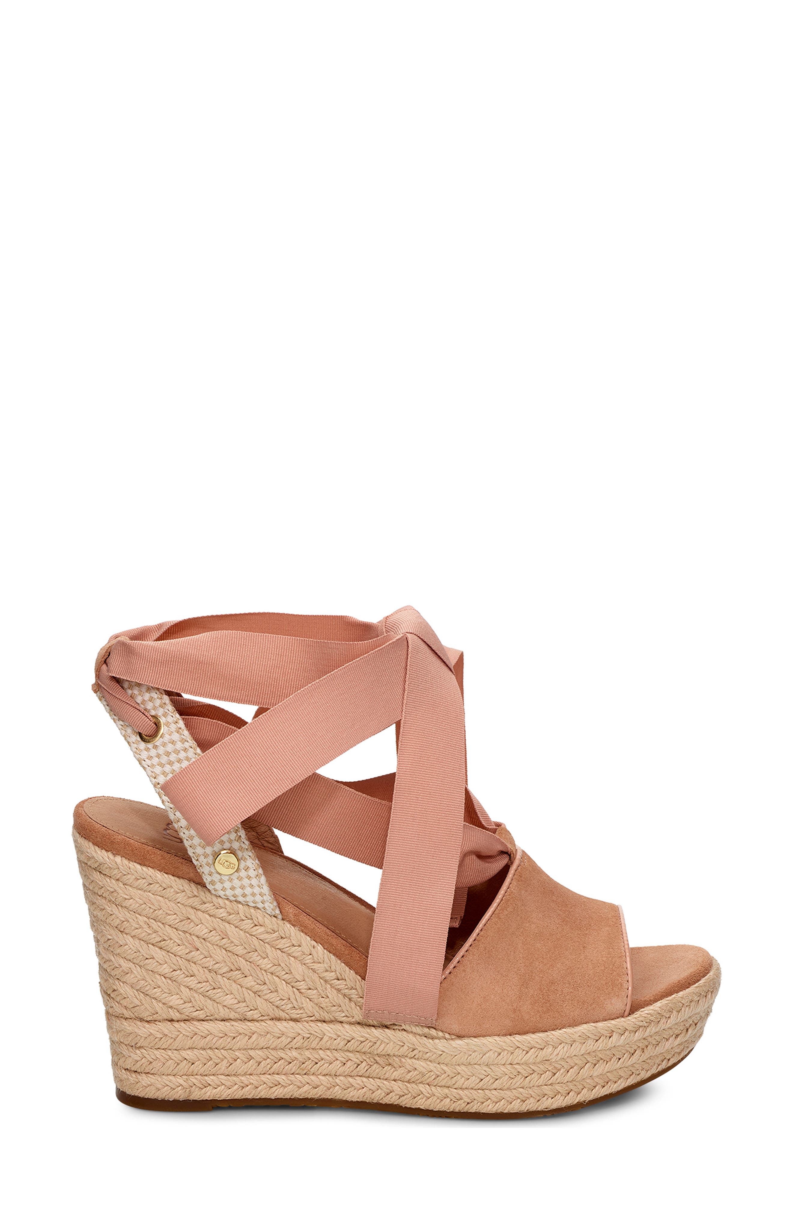 Shiloh Wedge Sandal, Alternate, color, ARROYO FABRIC