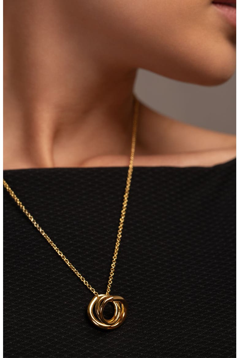 Celine pendant chain necklace, Alternate, color, GOLD PLATE