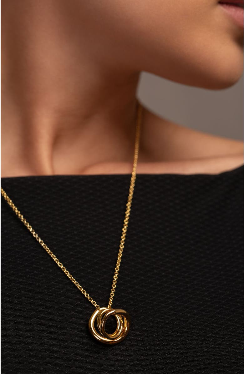 PIERETTI Celine pendant, Alternate, color, Gold Plate