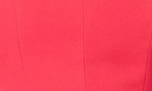 Endless Rose Embellished Trim Flounced Strapless Fit & Flare Dress In Red