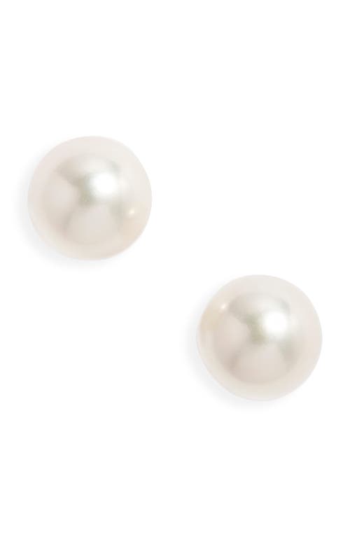 Nordstrom Akoya Pearl Stud Earrings In Gray
