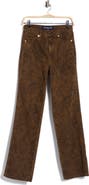 Veronica Beard Dylan High Waist Straight Leg Jeans