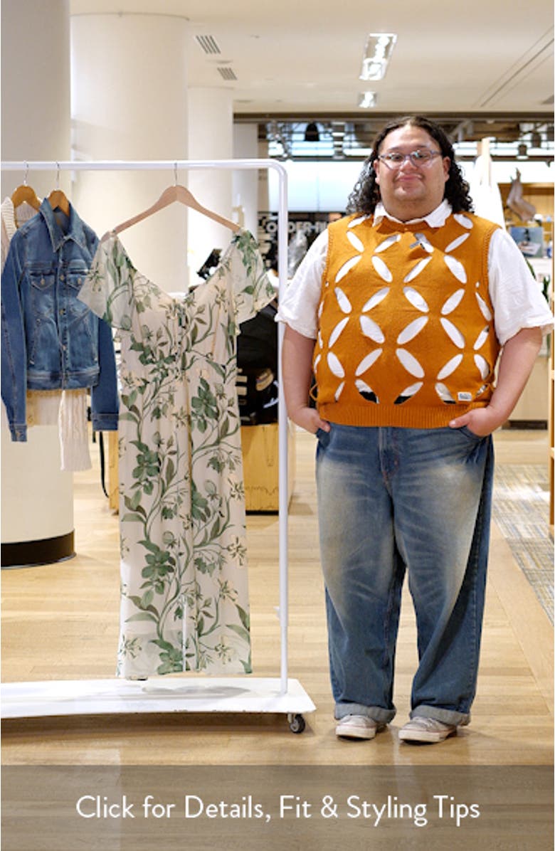 Anaya Floral Print Midi Dress, sales video thumbnail