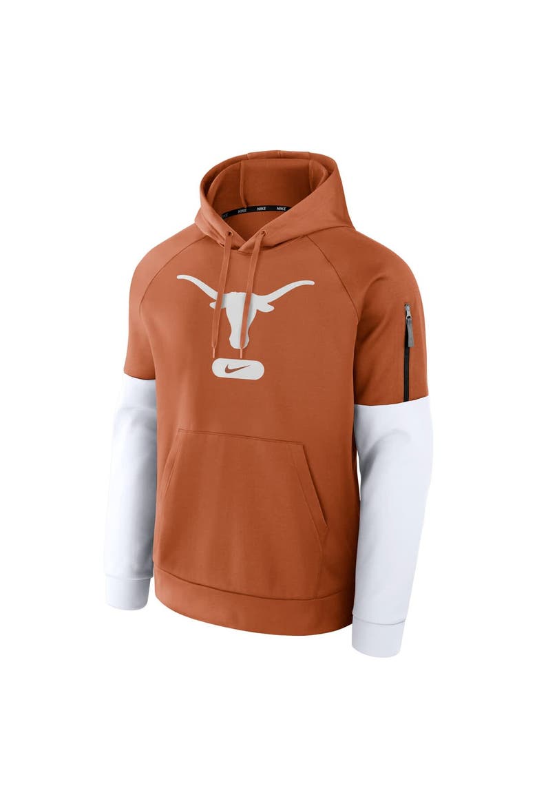 Men's Nike Texas Orange Burnt Orange Texas Longhorns Fitness Performance Pullover Hoodie, Alternate, color, Burnt Orange