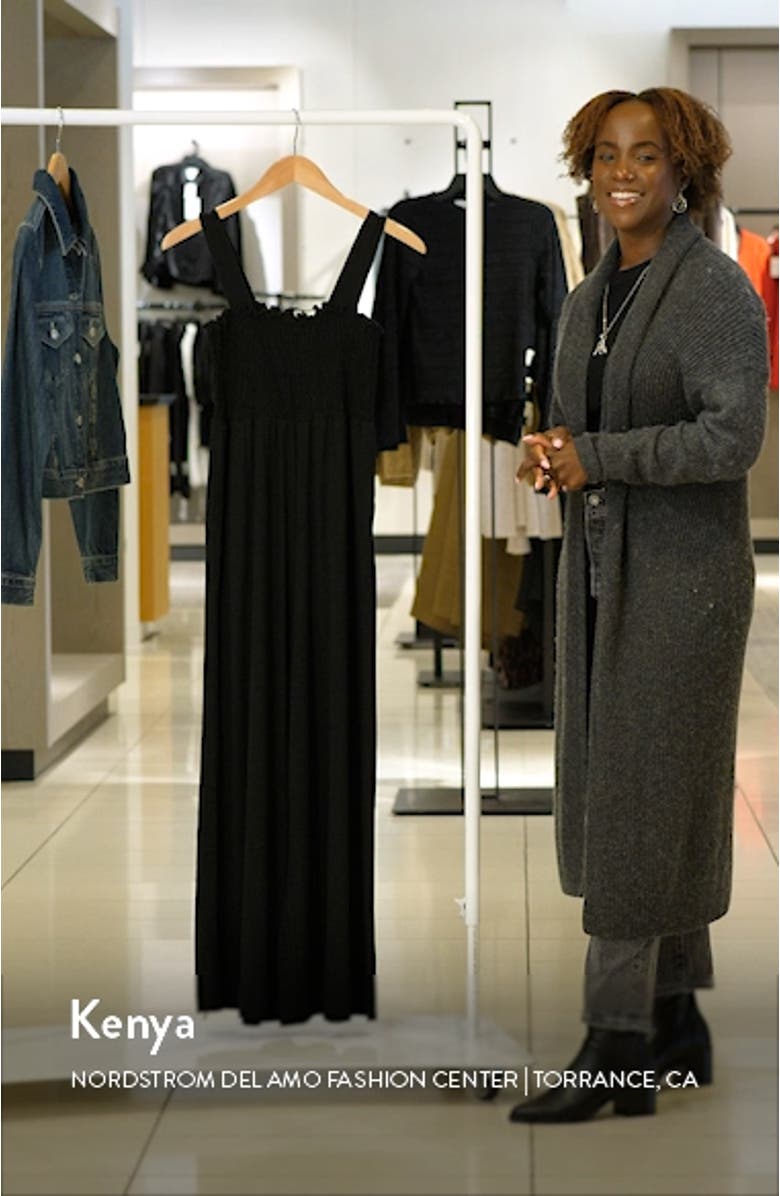 Just Passing By Smocked Bodice Jumpsuit, sales video thumbnail